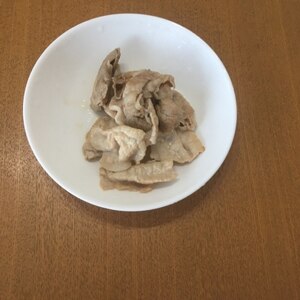 塩麹レモンのあっさり豚肉炒め